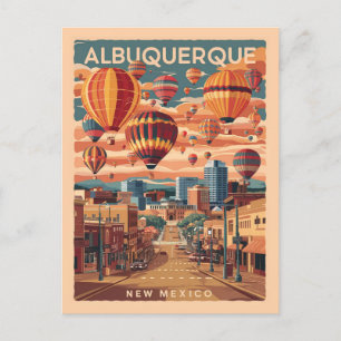 Carte Postale Albuquerque, Nouveau-Mexique, Ballons à air chaud