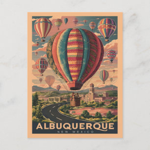 Carte Postale Albuquerque, Nouveau-Mexique Balloons à air chaud 