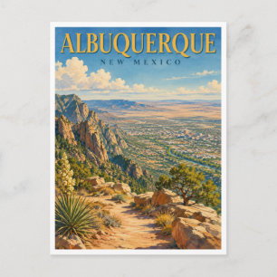 Carte Postale Albuquerque Nouveau-Mexique Sandia Peak GeoSaga