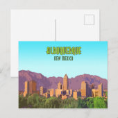 Carte Postale Albuquerque Nouveau-Mexique Vintage (Devant / Derrière)