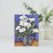 Carte Postale Alcatraces, peinture florale d'art (Debout devant)