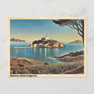 Carte Postale Alcatraz Island California Vintage voyage