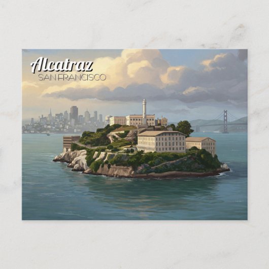 Carte Postale Alcatraz San Francisco Travel (Devant)