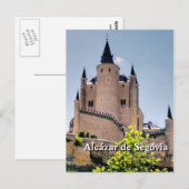 Carte postale Alcázar de Segovia (Devant / Derrière)