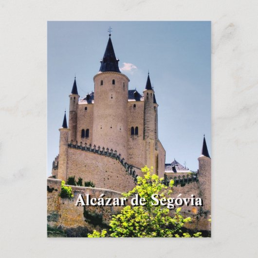 Carte postale Alcázar de Segovia (Devant)