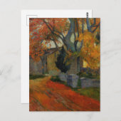 Carte Postale Alchamps Arles par Paul Gauguin (Devant / Derrière)
