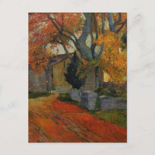 Carte Postale Alchamps Arles par Paul Gauguin (Devant)