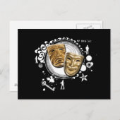 Carte Postale Alchimie des masques dramatiques (Devant / Derrière)