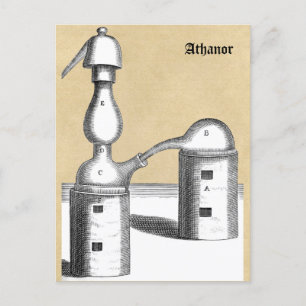 Carte Postale Alchimie Magique Athanor Furie