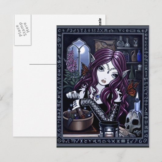 Carte postale Alchimiste (Devant / Derrière)