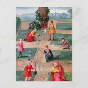 Carte Postale Alchimistes français à la recherche d'or matériel