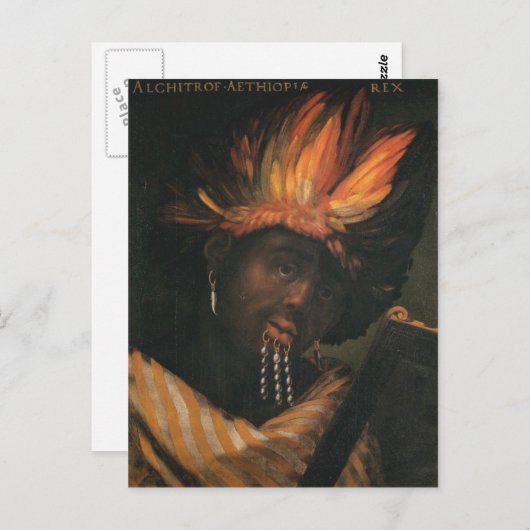 Carte Postale Alchitrof, Empereur d'Ethiopie (Devant / Derrière)