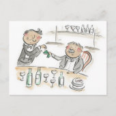 Carte Postale Alcindoro paie la note, La Boheme (Devant)