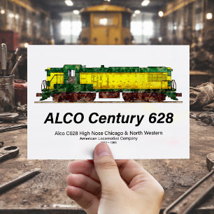 Carte Postale Alco C-628 aka Locomotive Diesel Alco Century 628