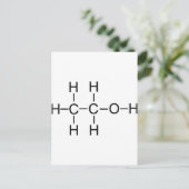 Carte Postale Alcool - Formule chimique (Debout devant)