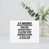 Carte Postale ALCOOL - Parce que (Debout devant)