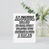 Carte Postale ALCOOL - Parce que (Debout devant)