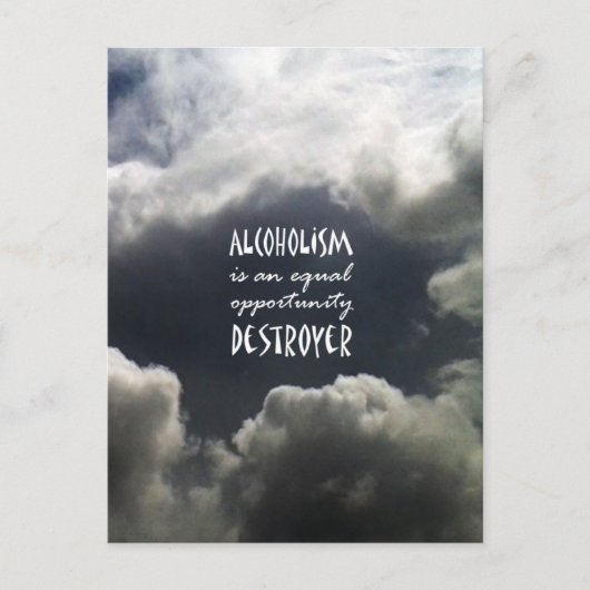 Carte Postale Alcoolisme (Devant)