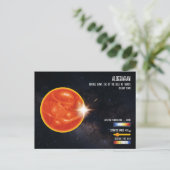 Carte Postale Aldebaran Bright Star Taurus Space Infographic (Debout devant)