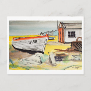 Carte Postale Aldeburgh, bateau sur la plage – Art côtier