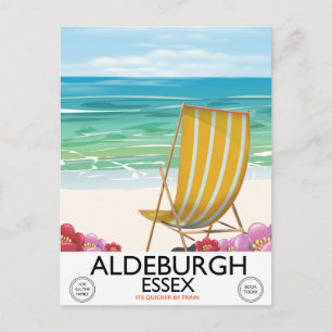 Carte Postale Aldeburgh Essex affiche de voyage de plage