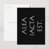 Carte Postale Alea Iacta Est (Devant / Derrière)