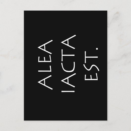 Carte Postale Alea Iacta Est (Devant)
