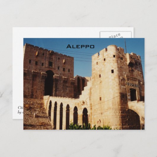 Carte Postale Alep (Devant / Derrière)