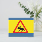 Carte Postale Alerte à l'élan (Debout devant)