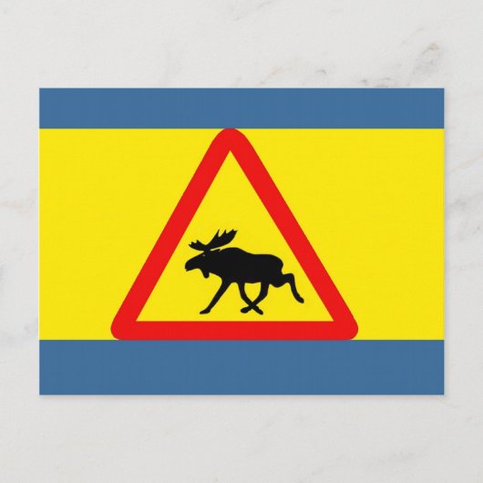 Carte Postale Alerte à l'élan (Devant)