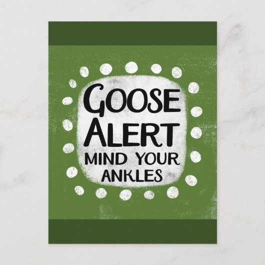 Carte postale Alerte Goose (Devant)