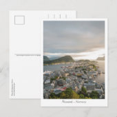 Carte Postale Alesund Norvège (Devant / Derrière)