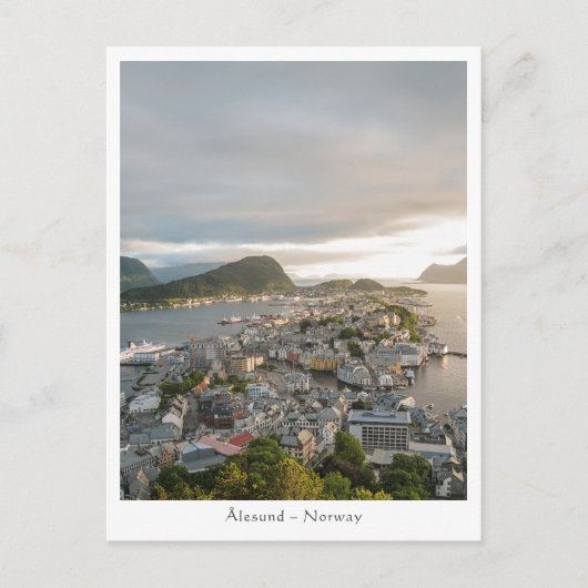 Carte Postale Alesund Norvège (Devant)