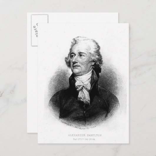 Carte Postale Alexander Hamilton (Devant / Derrière)