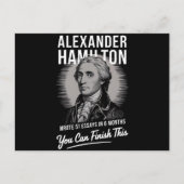 Carte Postale Alexander Hamilton A Écrit 51 Essais En 6 Mois (Devant)