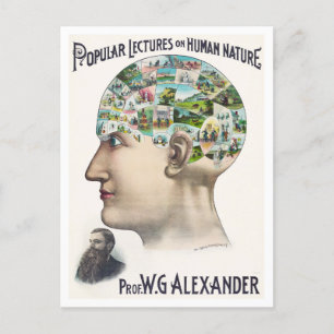 Carte Postale Alexander Phrenology Lecture Annonce