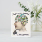Carte Postale Alexander Phrenology Lecture Annonce (Debout devant)