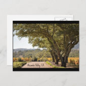 Carte postale Alexander Valley (Devant / Derrière)