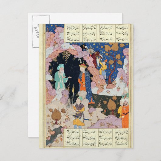 Carte Postale Alexander visite un ermite (Devant / Derrière)