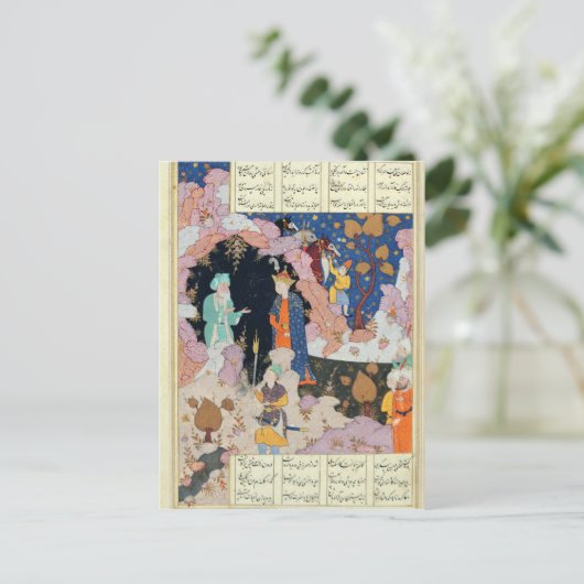 Carte Postale Alexander visite un ermite (Debout devant)