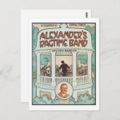 Carte Postale Alexander's Ragtime Band Vintage Songbook Cover (Devant / Derrière)