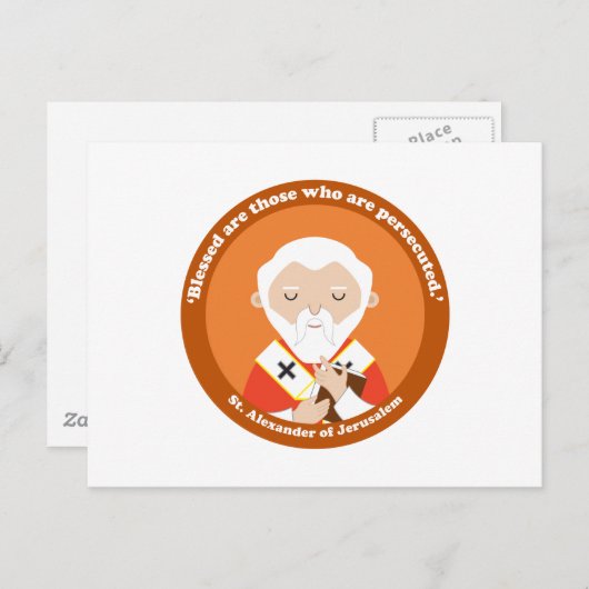 Carte Postale Alexandre de Jérusalem (Devant / Derrière)