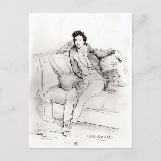 Carte Postale Alexandre Dumas Pere (Devant)