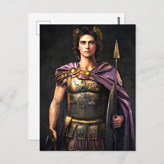 Carte Postale "Alexandre le Grand" - Conquérant des Empires (Devant / Derrière)