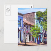 Carte Postale Alexandria VA - Bâtiments Bleus rue King (Devant / Derrière)