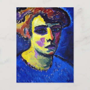 Carte Postale Alexej von Jawlensky Frauenkopf (Chef d'une femme)