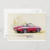 Carte Postale Alfa Romeo (Devant / Derrière)