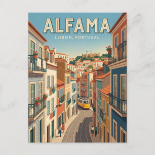 Carte Postale Alfama Lisbonne Portugal