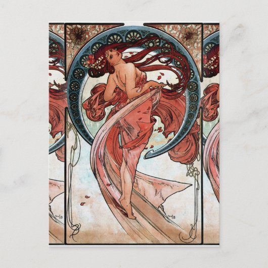 Carte Postale Alfons Mucha 1898 Danse (Devant)