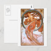 Carte Postale Alfons Mucha : Danse (Devant / Derrière)